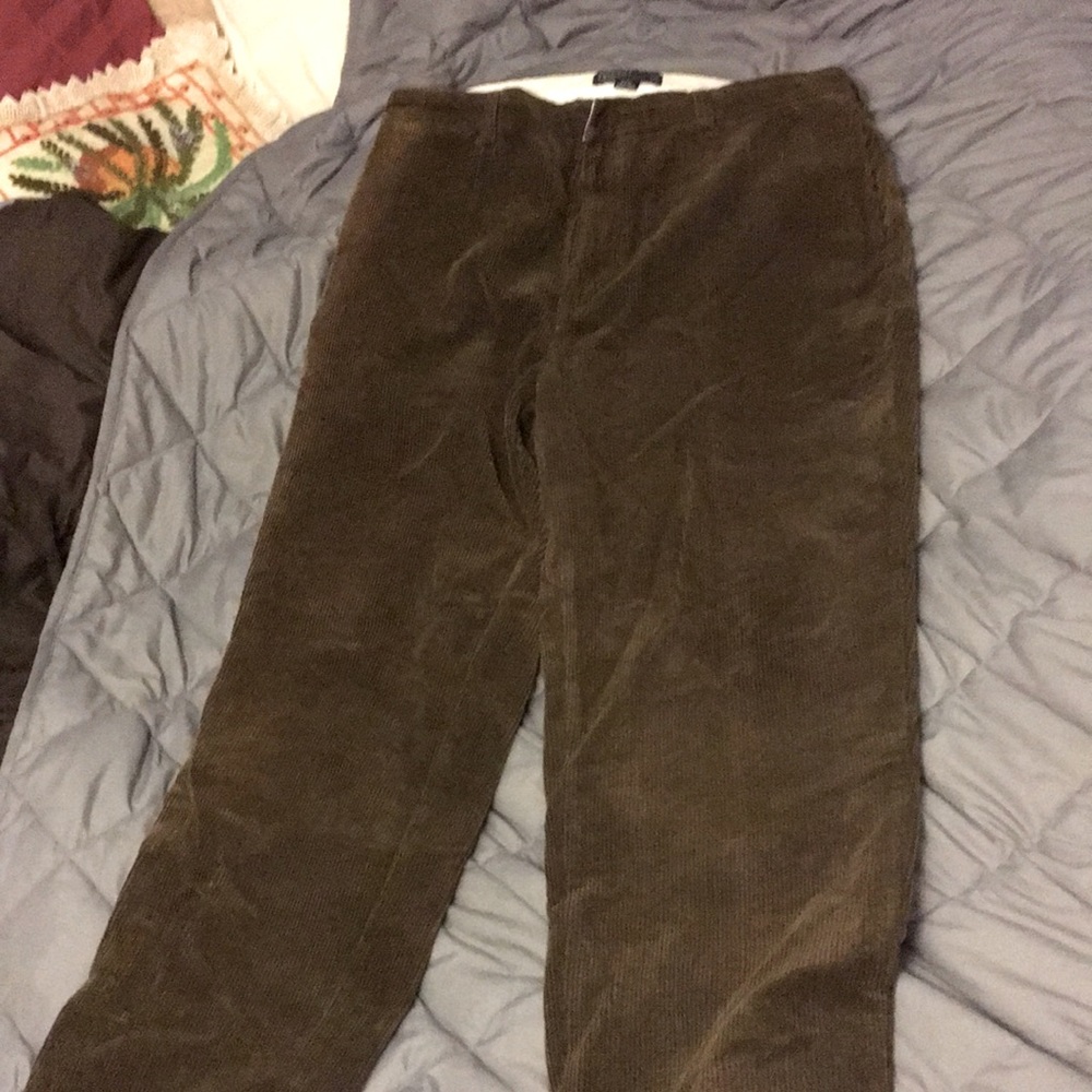 brown ralph lauren corduroy pants